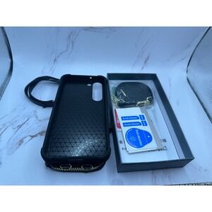 MONASAY Wallet Case for Galaxy S21 Zipper‎ Card Holder Wrist Strap Black